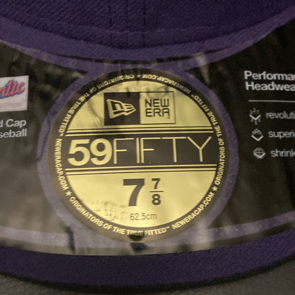 New Era Purple Colorado Rockies Baseball Cap - Picture 3 of 4